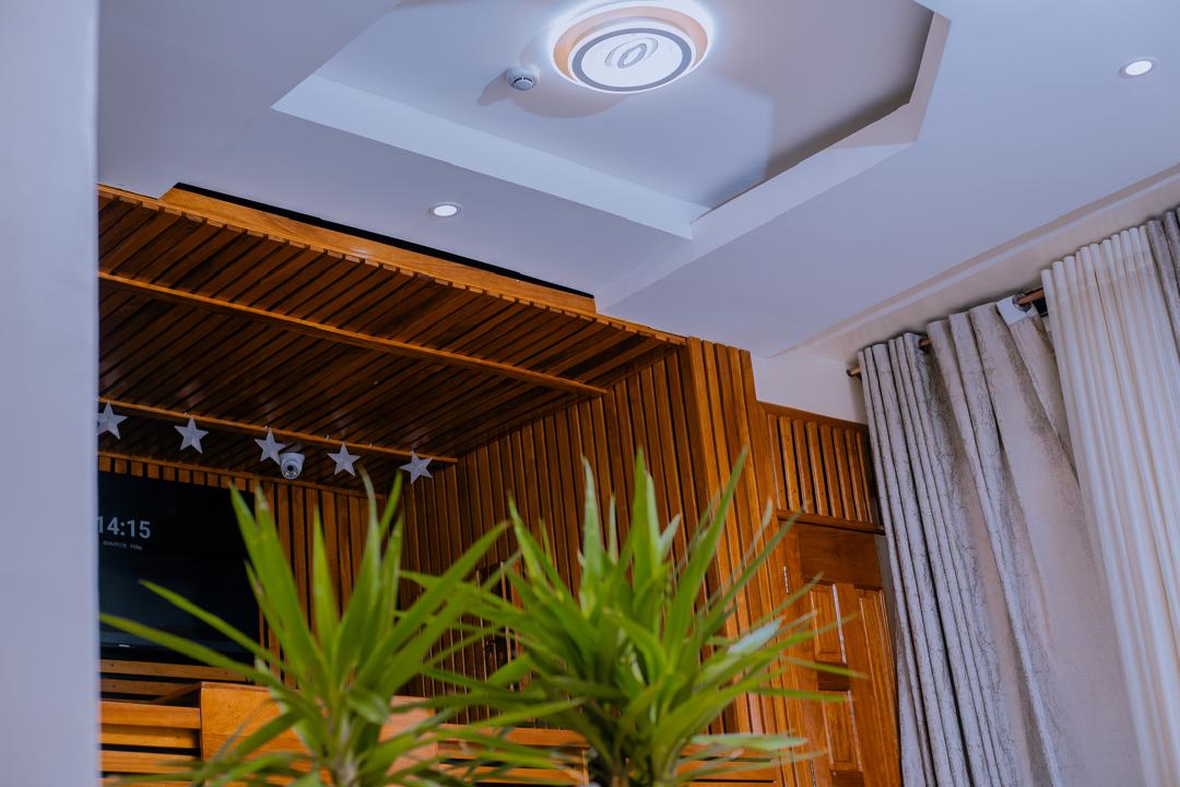 Reception seating area at Nziza House